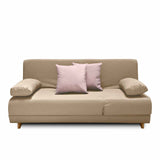 Sofá Cama Mariscal Camel 180x81cm De 3 Puestos Reclinable con Apoya Brazos
