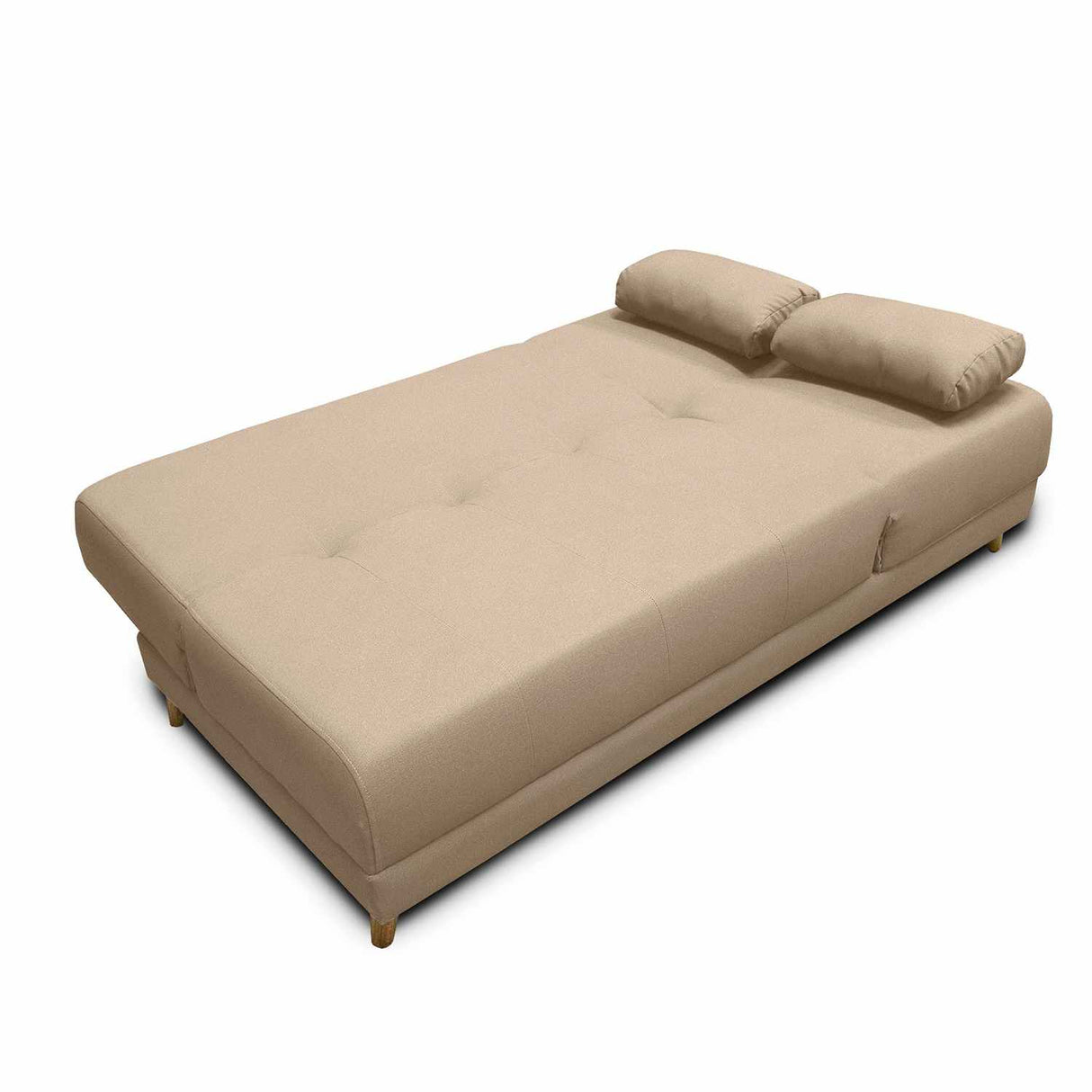 Sofá Cama Mariscal Camel 180x81cm De 3 Puestos Reclinable con Apoya Brazos
