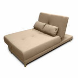 Sofá Cama Mariscal Camel 180x81cm De 3 Puestos Reclinable con Apoya Brazos
