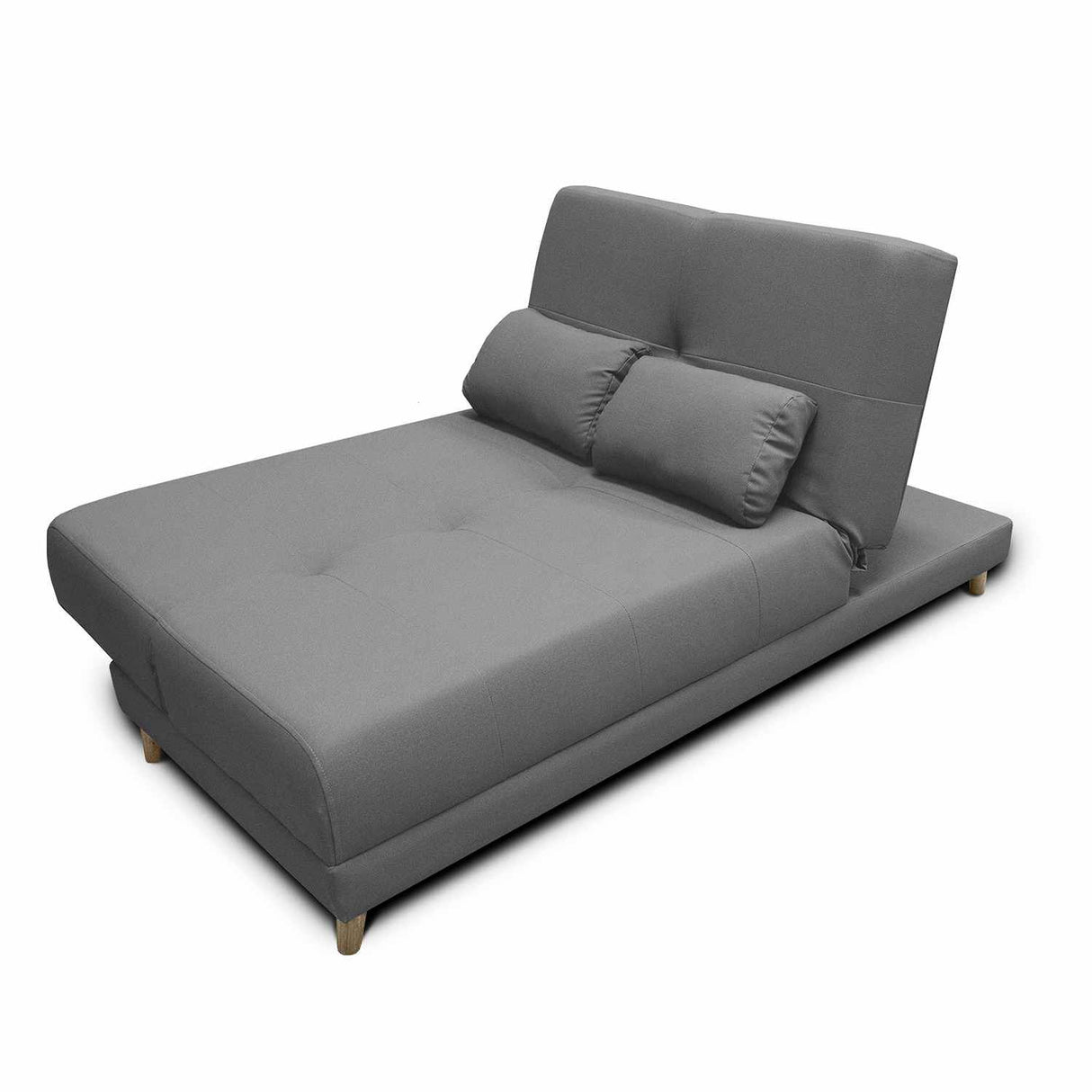 Sofá Cama Mariscal Gris 180x81cm De 3 Puestos Reclinable con Apoya Brazos