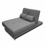 Sofá Cama Mariscal Gris 180x81cm De 3 Puestos Reclinable con Apoya Brazos