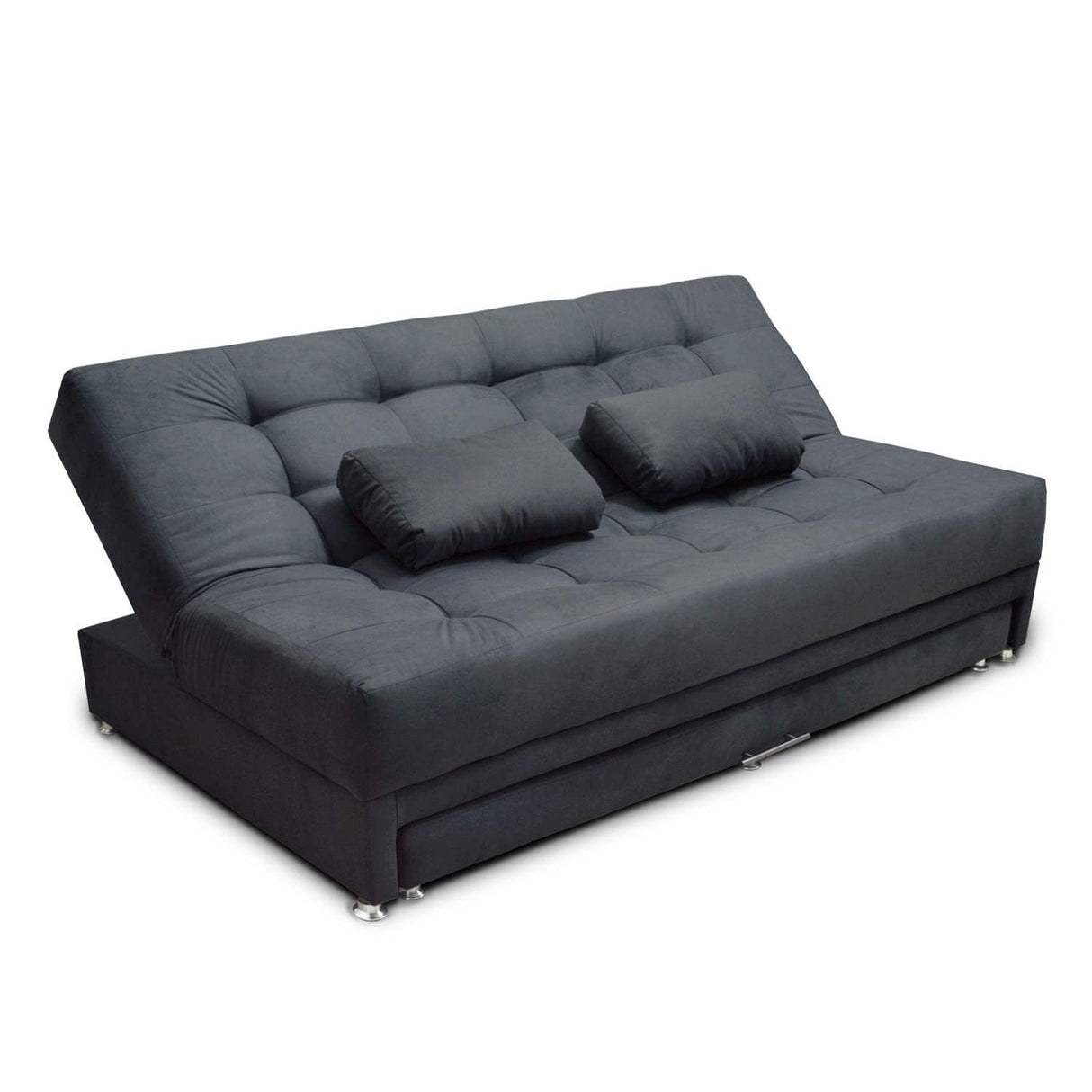 Sofá Cama Matter Gris 190x95cm De 3 Puestos Reclinable con Apoya Brazos