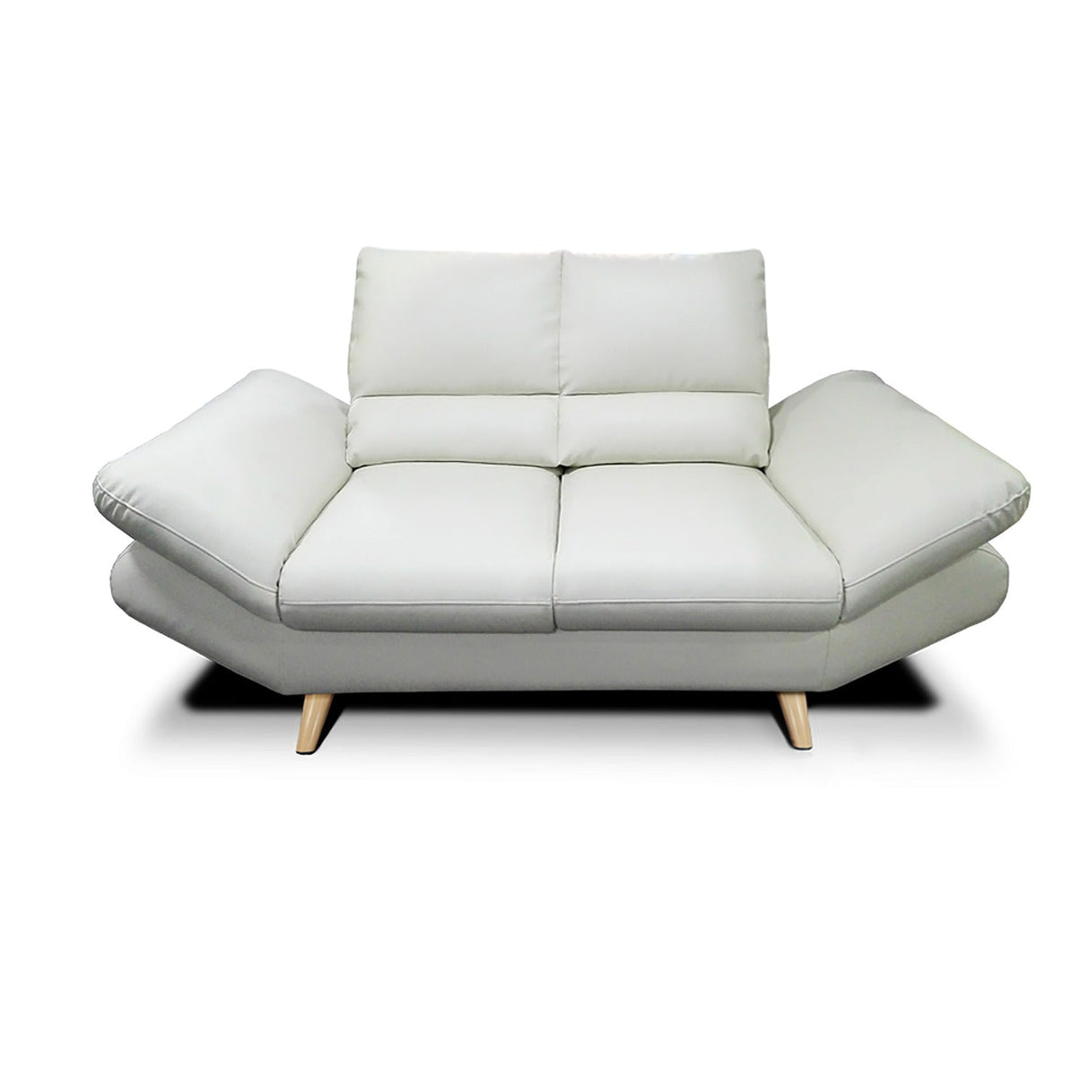 Sofá Galante Blanco Hueso 170x90cm De 2 Puestos sin Apoya Brazos