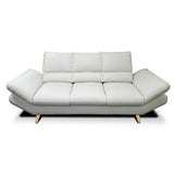 Sofá Galante Blanco Hueso 210x90cm De 3 Puestos sin Apoya Brazos