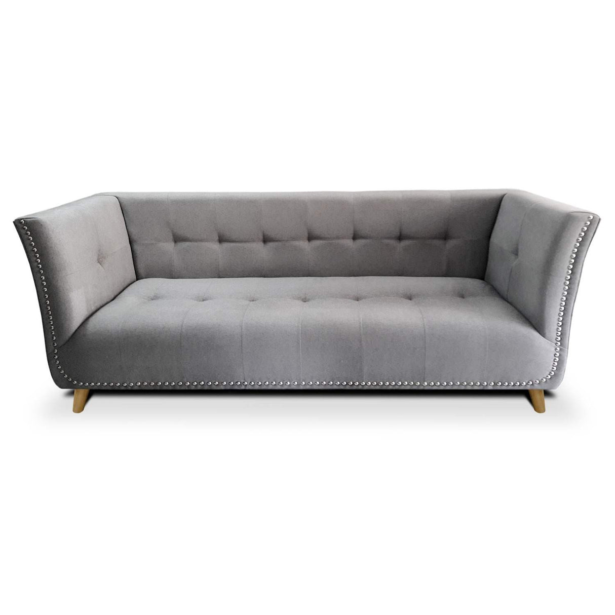 Sofá Magallanes Gris 200x70cm De 3 Puestos con Apoya Brazos