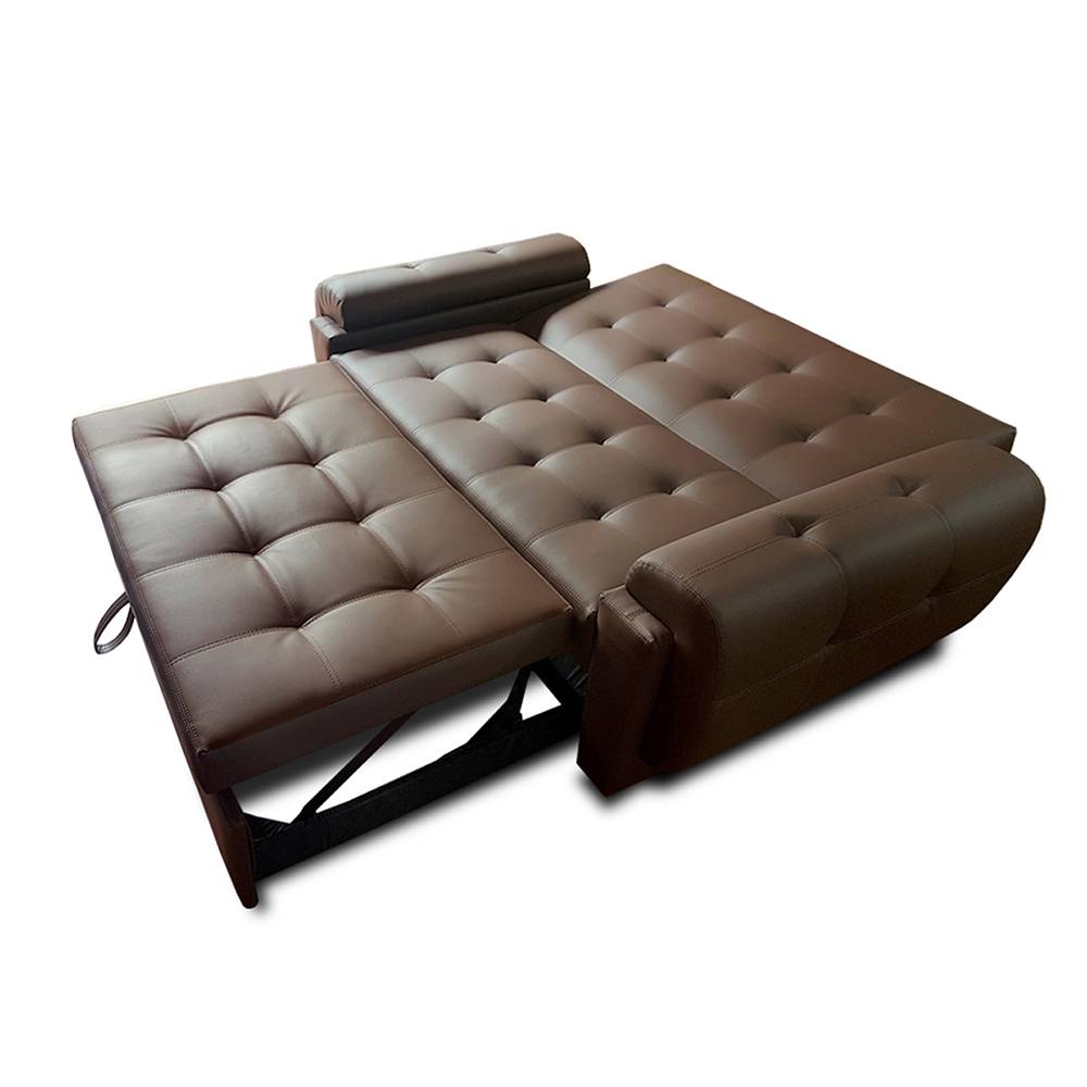 Sofá Cama Vignelli Cafe 185x85cm De 3 Puestos Reclinable con Apoya Brazos