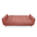 Sofá Cama Archer Coral 210x95cm De 3 Puestos Reclinable con Apoya Brazos