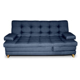 Sofá Cama Balmain Plomo 190x95cm De 3 Puestos Reclinable con Apoya Brazos
