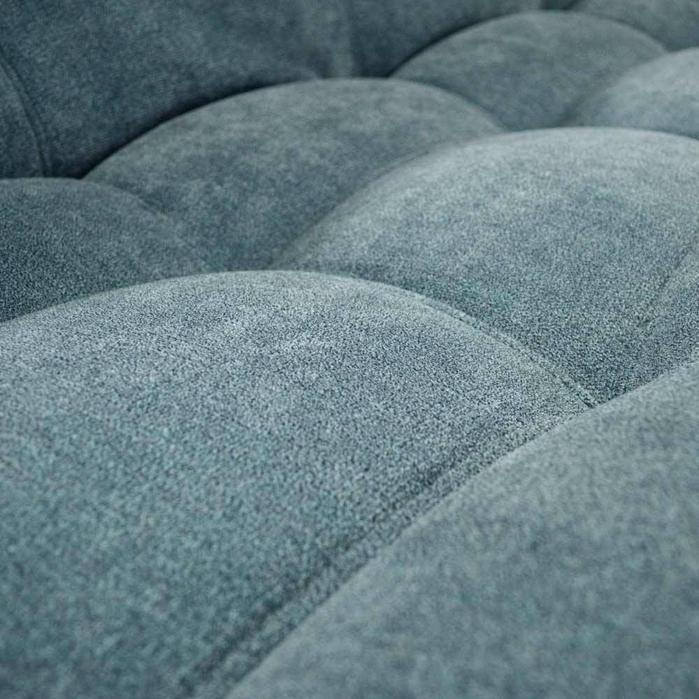 Sofá Cama Carvallo Azul 185x90cm De 3 Puestos Reclinable sin Apoya Brazos