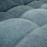 Sofá Cama Carvallo Azul 185x90cm De 3 Puestos Reclinable sin Apoya Brazos