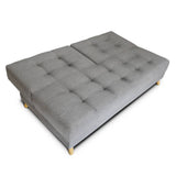 Sofá Cama Cavalli Gris 180x90cm De 3 Puestos Reclinable sin Apoya Brazos