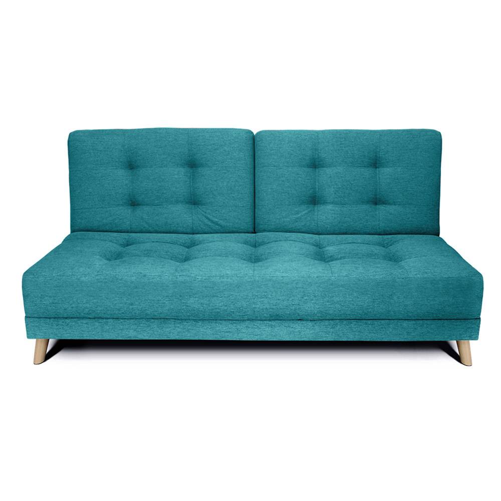 Sofá Cama Cavalli Turquesa 180x90cm De 3 Puestos Reclinable sin Apoya Brazos