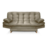 Sofá Cama Fendik Camel 185x95cm De 3 Puestos Reclinable con Apoya Brazos