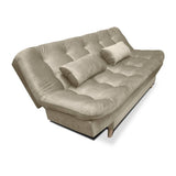 Sofá Cama Fendik Camel 185x95cm De 3 Puestos Reclinable con Apoya Brazos