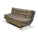 Sofá Cama Gabana Camel 180x95cm De 3 Puestos Reclinable sin Apoya Brazos