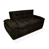 Sofá Cama Mirano Cafe 190x95cm De 3 Puestos Reclinable con Apoya Brazos
