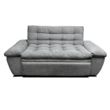 Sofá Cama Mirano Gris 190x95cm De 3 Puestos Reclinable con Apoya Brazos