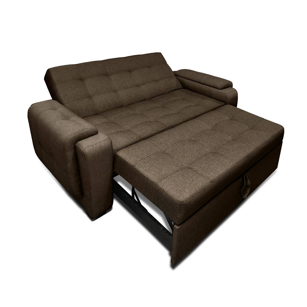 Sofá Cama Vignelli Cafe 185x80cm De 3 Puestos Reclinable con Apoya Brazos