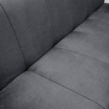 Sofá Cama Sabath Gris 180x81cm De 3 Puestos Reclinable sin Apoya Brazos
