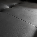 Sofá Cama Sabath Negro 180x81cm De 3 Puestos Reclinable sin Apoya Brazos