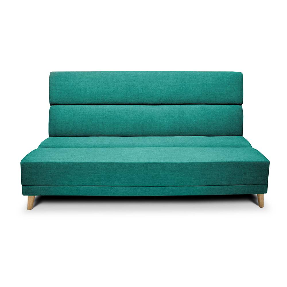 Sofá Cama Souza Turquesa 180x85cm De 3 Puestos Reclinable sin Apoya Brazos