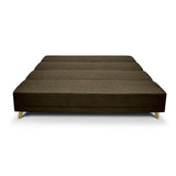 Sofá Cama Souza Cafe 180x85cm De 3 Puestos Reclinable sin Apoya Brazos