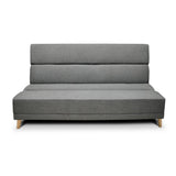 Sofá Cama Souza Gris 180x85cm De 3 Puestos Reclinable sin Apoya Brazos