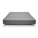Sofá Cama Souza Gris 180x85cm De 3 Puestos Reclinable sin Apoya Brazos