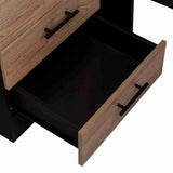 Tocador Kaia Wengue 100x126.7cm con Cuatro Cajones y con Espejo - Tocadores | Bylmo