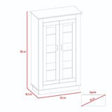 Vitrina Alcamo Niebla 103x180cm con Cuatro Compartimientos - Bifes | Bylmo