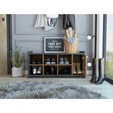 Zapatero Carbón y Gales 100.6x35.7cm Horizontal de Dos Niveles para Doce Pares - Closets | Bylmo