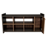 Zapatero Carbón y Gales 100.6x35.7cm Horizontal de Dos Niveles para Doce Pares - Closets | Bylmo
