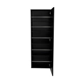 Zapatero de Pared Leto Wengue 47x138cm Vertical de Cinco Niveles para Diez pares de Zapatos - Closets | Bylmo
