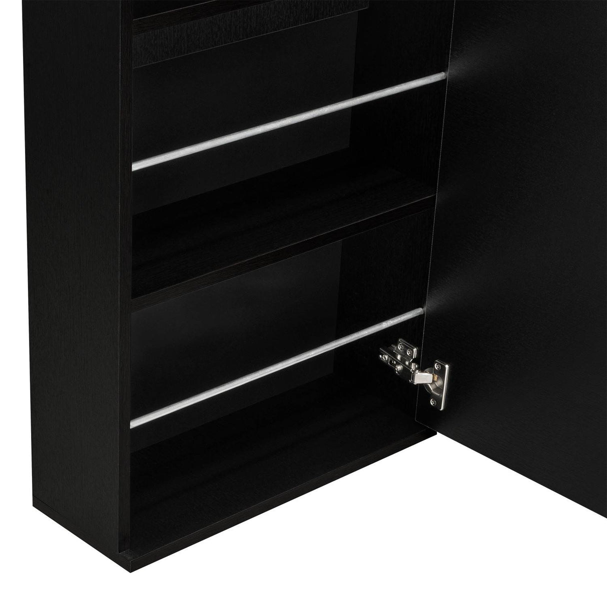 Zapatero de Pared Leto Wengue 47x138cm Vertical de Cinco Niveles para Diez pares de Zapatos - Closets | Bylmo