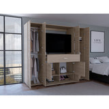 Closet Manila Z New Bardolino 198.4x179.9cm con Espacio para TV de 46 Pulgadas - CLOSETS | Bylmo