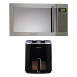 Combo Horno Microondas Haceb Inox 31 L y Freidora de Aire 4.2 L