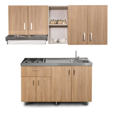 Combo Mueble Superior y Mueble Inferior de Cocina Challenger Acandi 150 cm