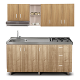 Combo Mueble Superior y Mueble Inferior de Cocina Challenger Acandi 180 cm