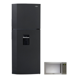 Combo Nevera No Frost Haceb Gris Plomo 404 L y Microondas Inox 31 L