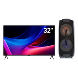 Combo Televisor Kalley Google TV 32" QLED y Parlante Bluetooth Kalley
