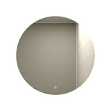 Espejo de Baño Capri Plateado 75x75cm Redondo y con Iluminiación Led - Espejos Decorativos | Bylmo