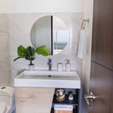 Espejo de Baño Capri Plateado 75x75cm Redondo y con Iluminiación Led - Espejos Decorativos | Bylmo