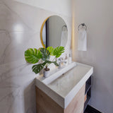 Espejo de Baño Capri Plateado 75x75cm Redondo y con Iluminiación Led - Espejos Decorativos | Bylmo