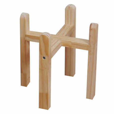 Porta Maceta Click Madera Natural 25x25cm Cuadrado
