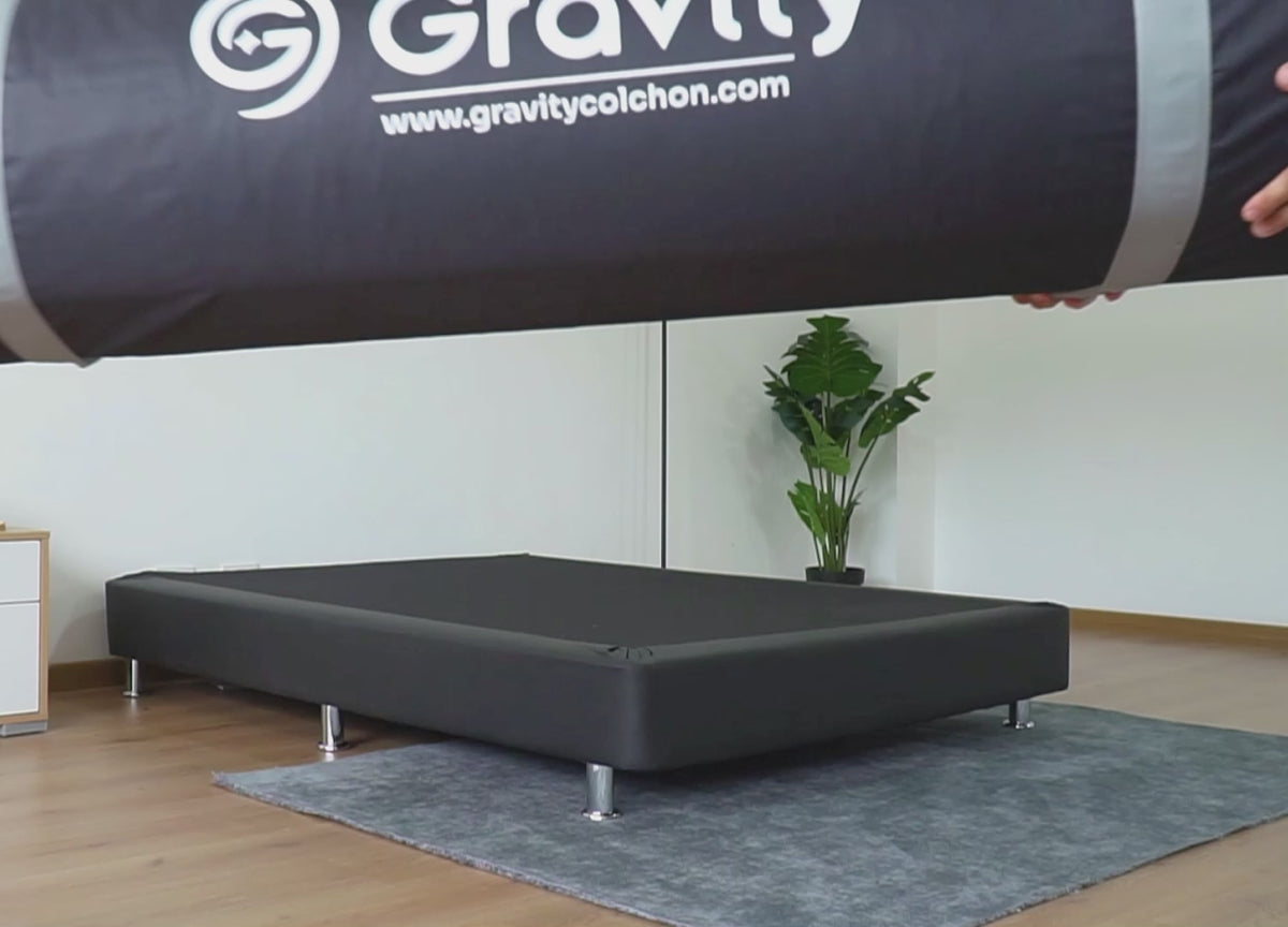 Colchón Enrollado Gravity P24 Blanco Doble 140 X 190 Cm Ortopedico Firmeza Medio