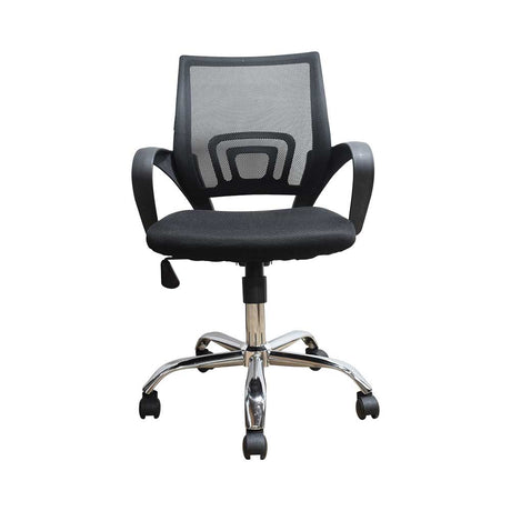 Silla Ejecutiva Libertad Negro 47 x 49 cm con Brazos - SILLAS DE OFICINA | Bylmo