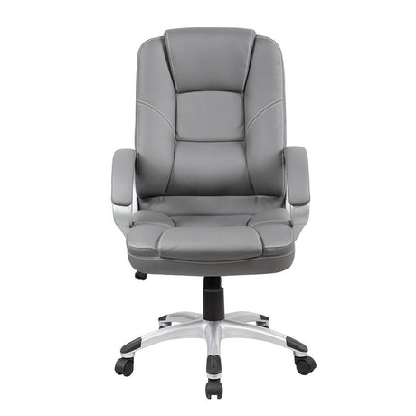 Silla Leather Gris 53 x 57 cm Ergonómica - Sillas de Oficina | Bylmo
