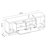 Rack Bia Savana 160 cm con Una Puerta - Muebles para TV | Bylmo