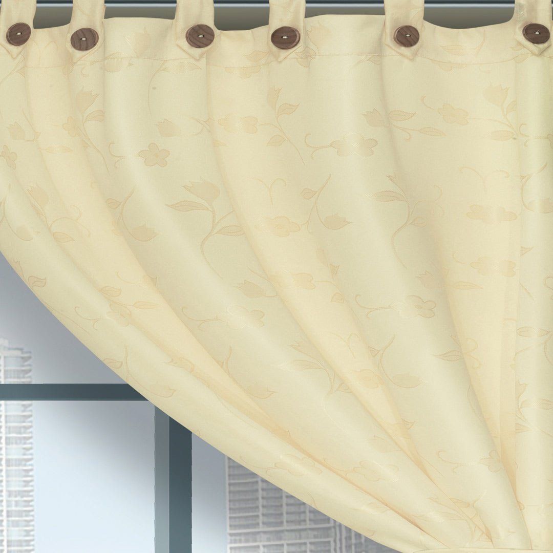 Cortina Yacar Blanco 265x215cm de Circulos - Cortinas | Bylmo