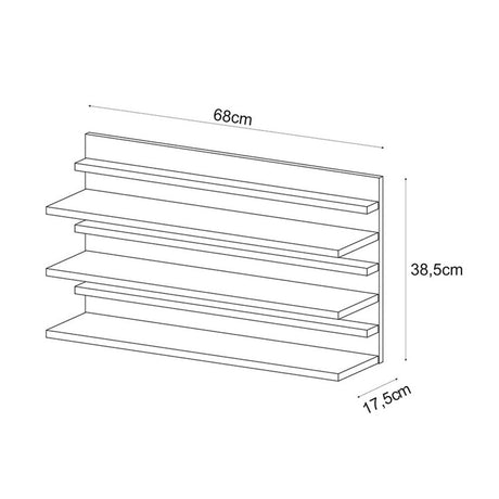 Zapatero Florencia Blanco 68 cm - Closets | Bylmo